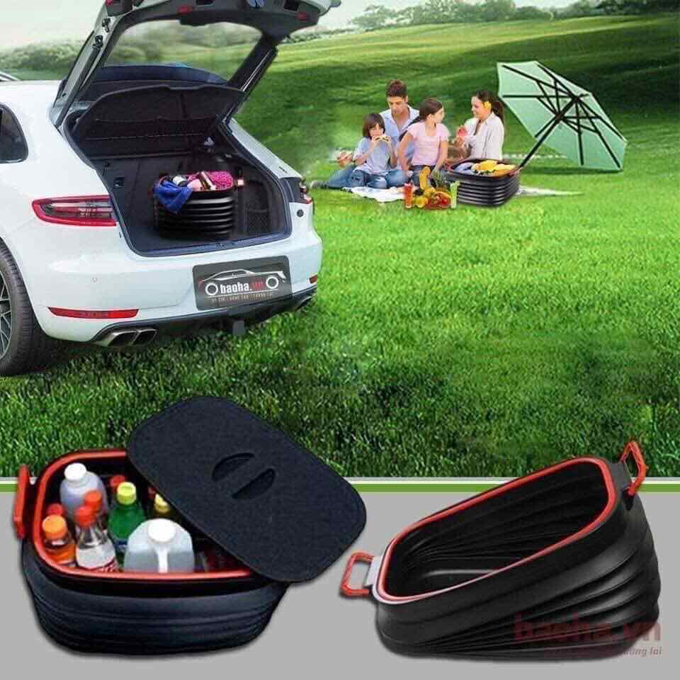 Thùng đựng đồ co giãn để cốp sau oto