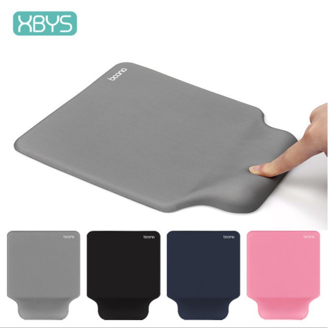 Miếng Lót Chuột Có Đệm Kê Tay Chống Mỏi Cổ Tay Kê Đỡ Lót Tay Silicon Kiêm Bàn Di Chuột Máy Tính