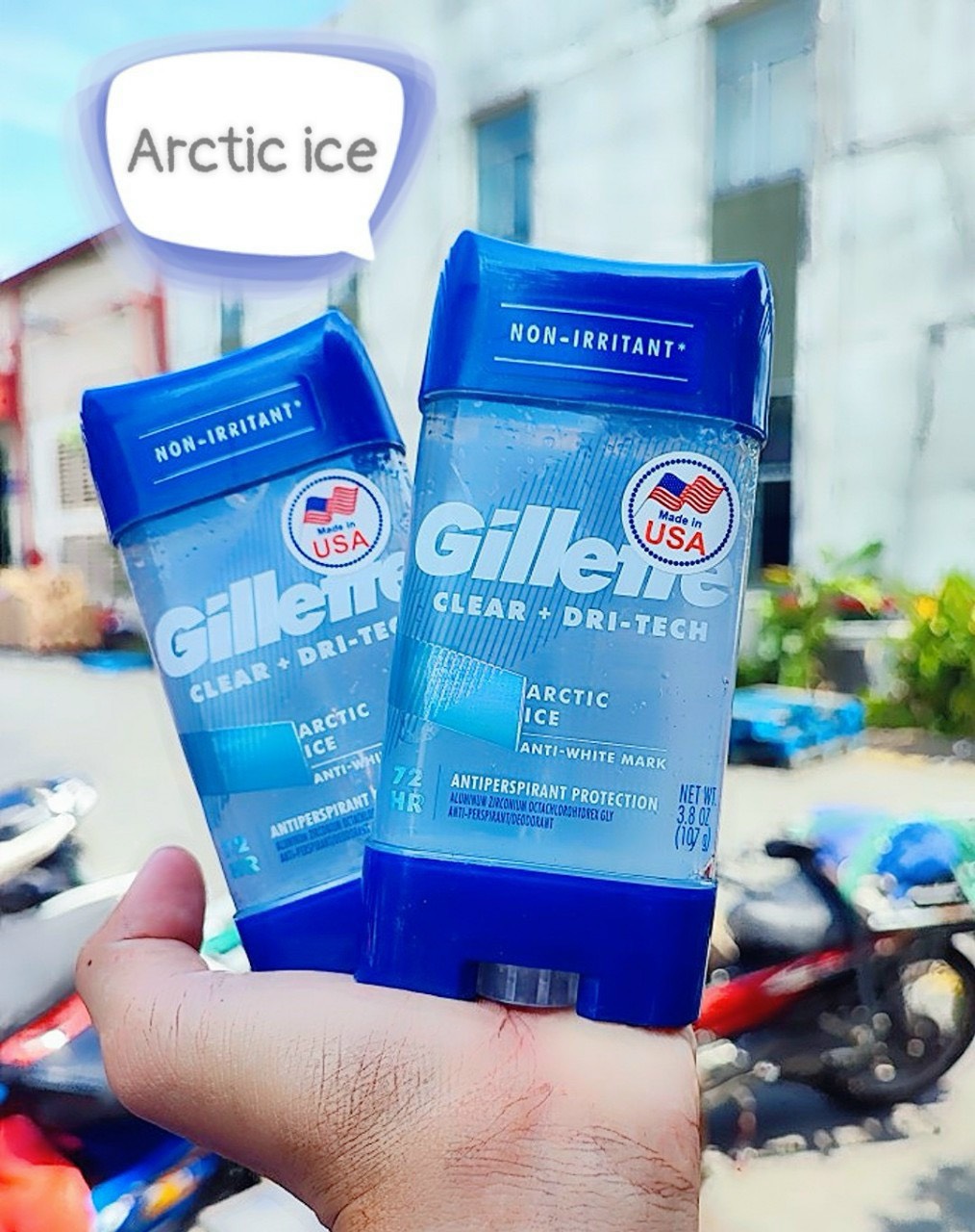 Lăn khử mùi nam Gillette Endurance Clear Gel active ice 107g ( mẫu mới )