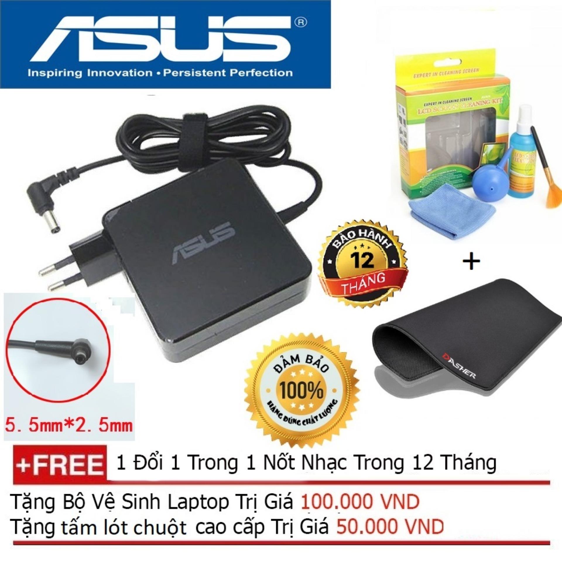 Sạc laptop asus vuông 19v-3.42a hàng zin cao cấp * bảo hành 12 tháng, 1 đổi mới !!!