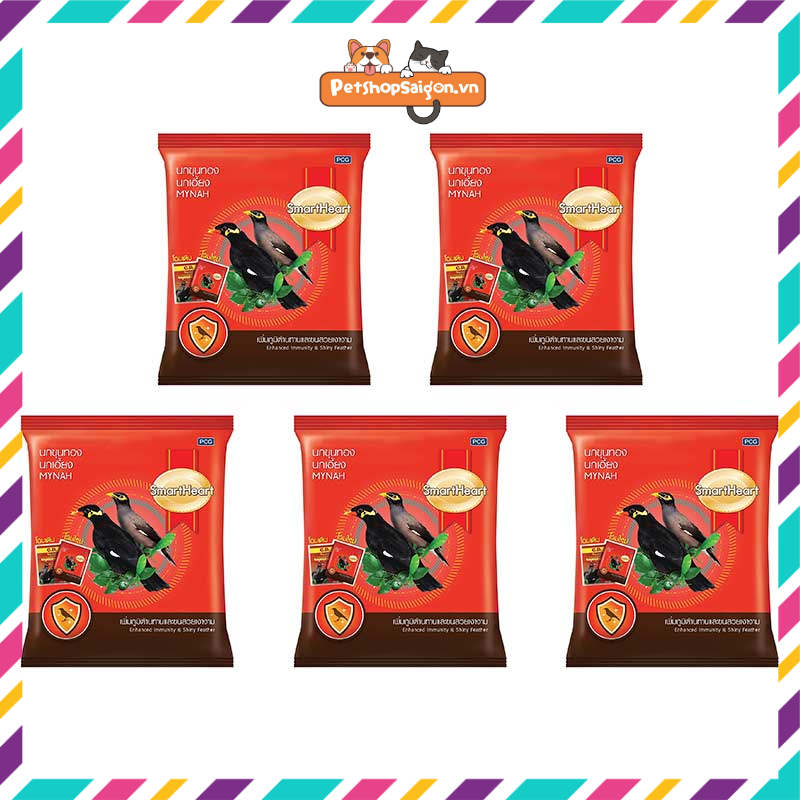[SIÊU RẺ][5 GÓI] Cám chim SMARTHEART MYNAH 400G - Cám chim nhồng, sáo, cưỡng, két - Thái Lan