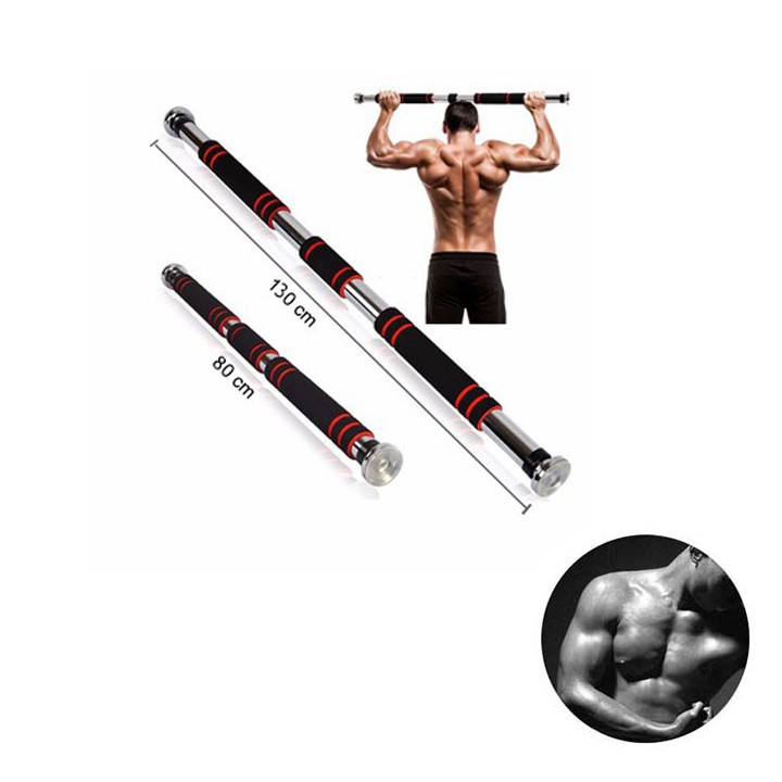 Xà Đơn Treo Tường 80-130cm Nhỏ Gọn Thông Minh Tiết Kiệm Diện Tích Hợp Kim Siêu Bền ,Xà đơn treo tường hỗ trợ đắc lực cho việc luyện tập cơ tay, ngực của bạn tại gia đình. Hàng cao cấp giá Rẻ