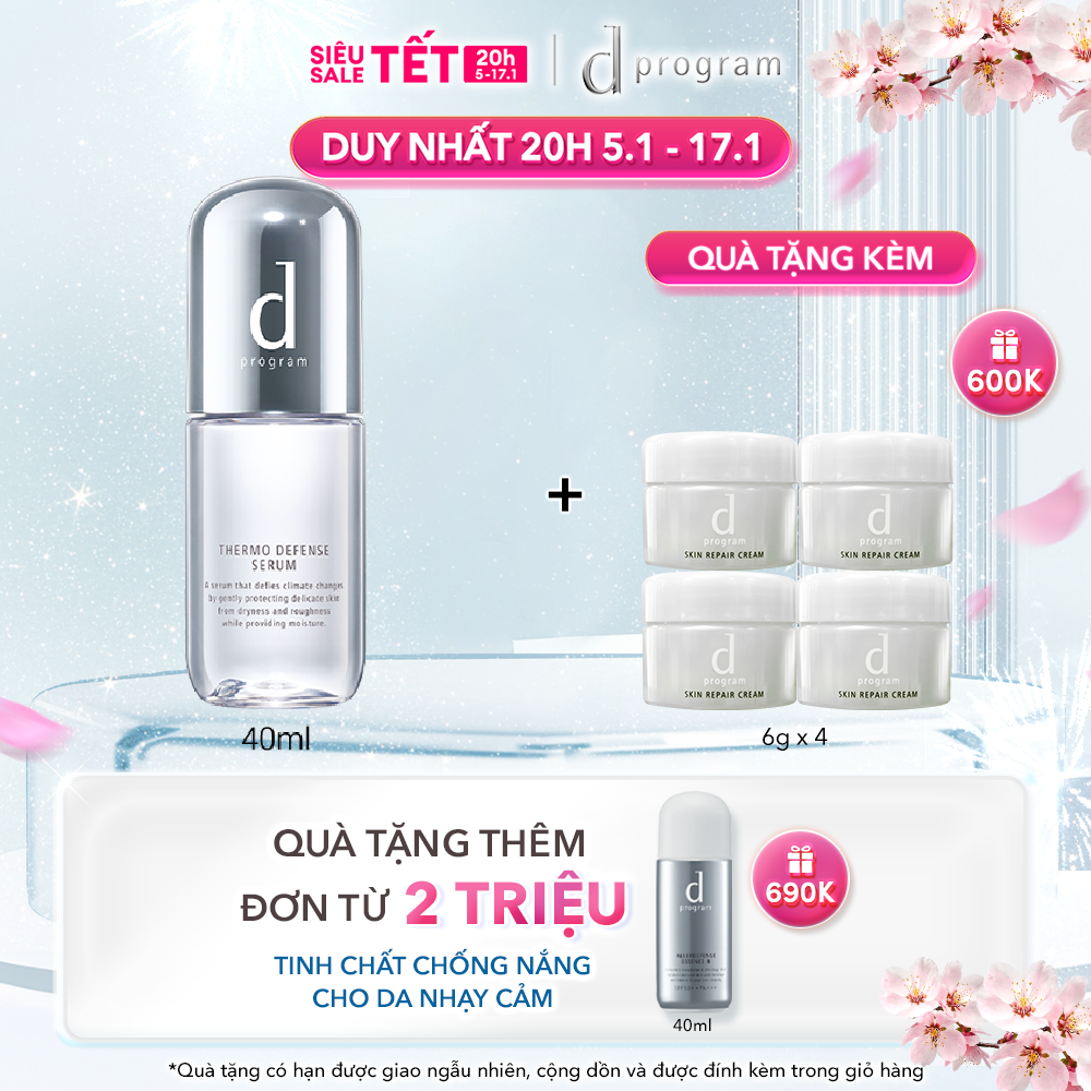 Serum dưỡng da bảo vệ chuyển sâu d program Thermo Defense Serum 40ml