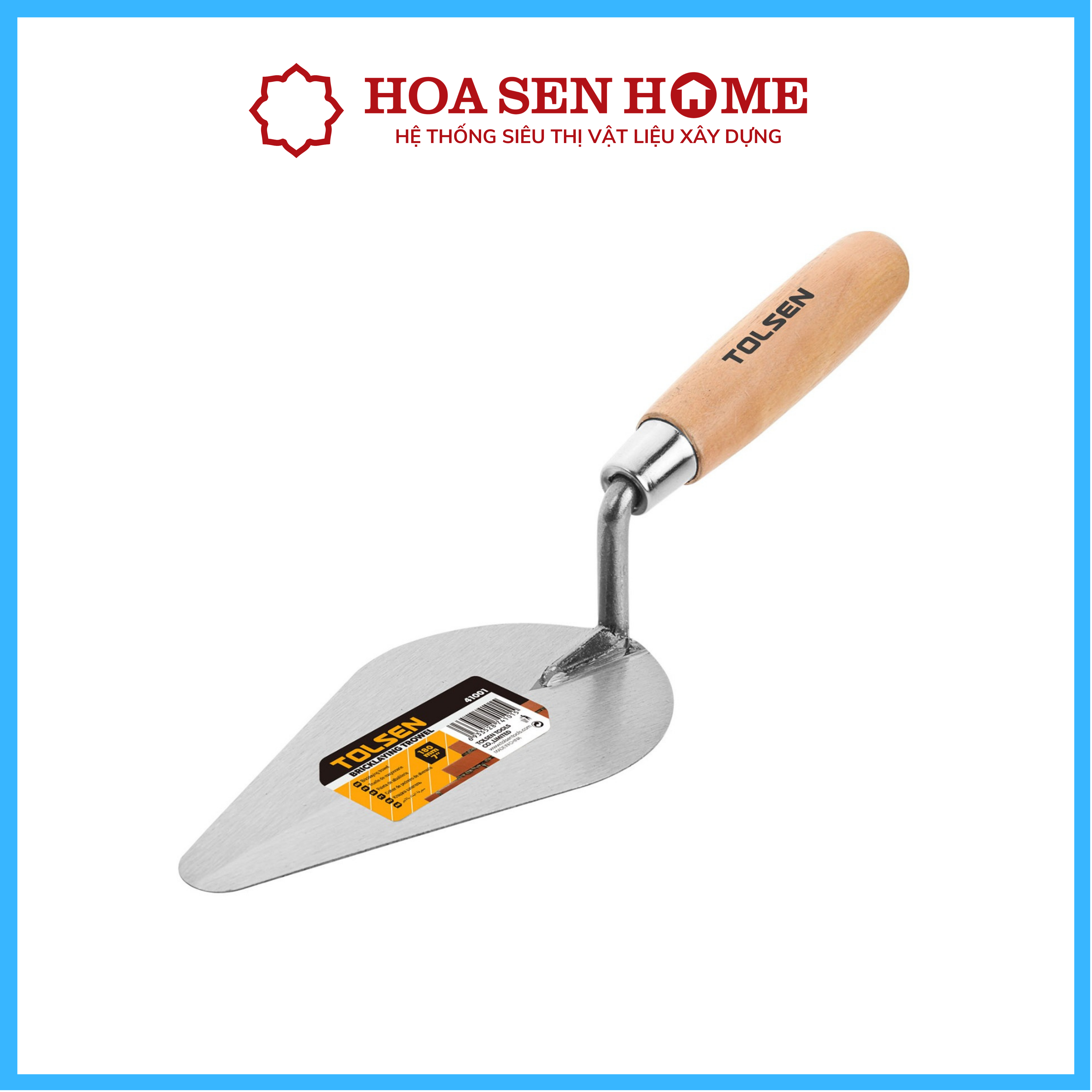 Cây bay cán gỗ Tolsen lưỡi thép