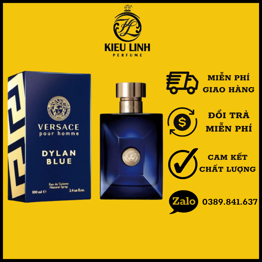 Nước Hoa Nam Versace Dylan Blue Pour Homme dung tích 100ml
