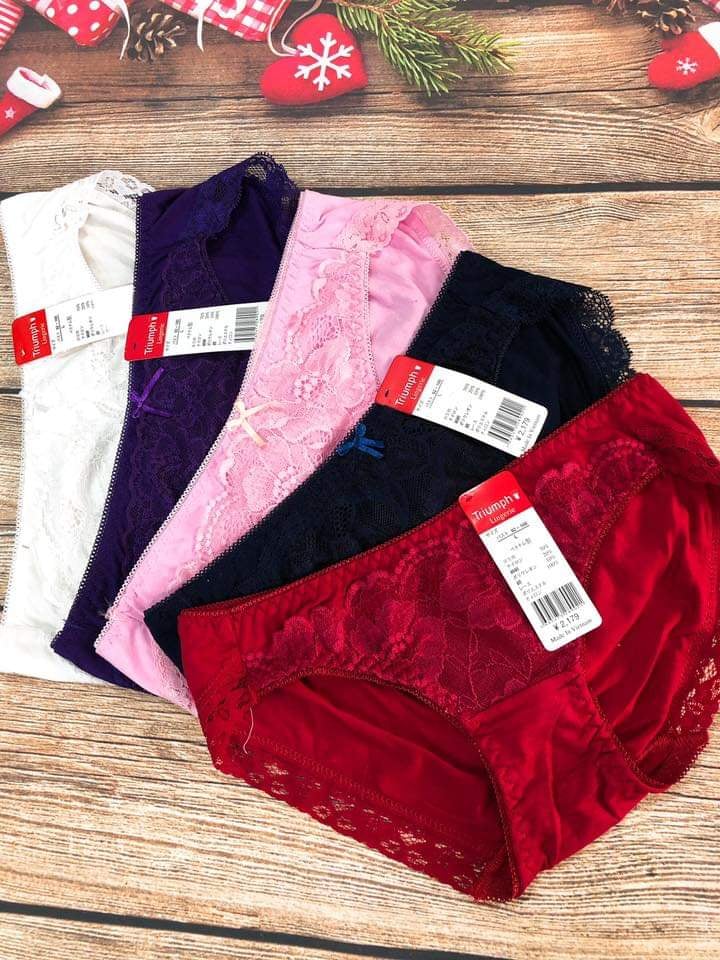 Combo 10 quần lót nữ cotton trumph trơn cao cấp mềm mịn mát vn10