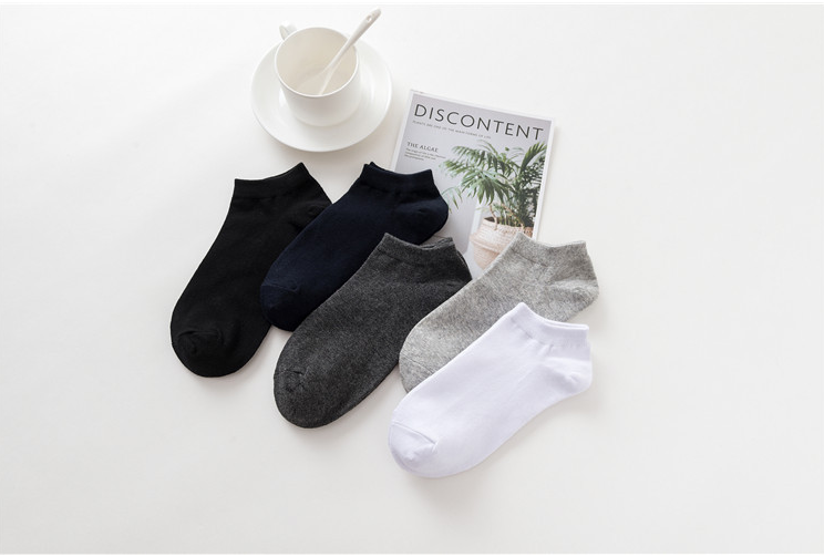 [Hoàn Tiền 15%] Set 10 đôi tất trơn, tất cổ ngắn, vớ chống thối, khử mùi hôi hiệu quả