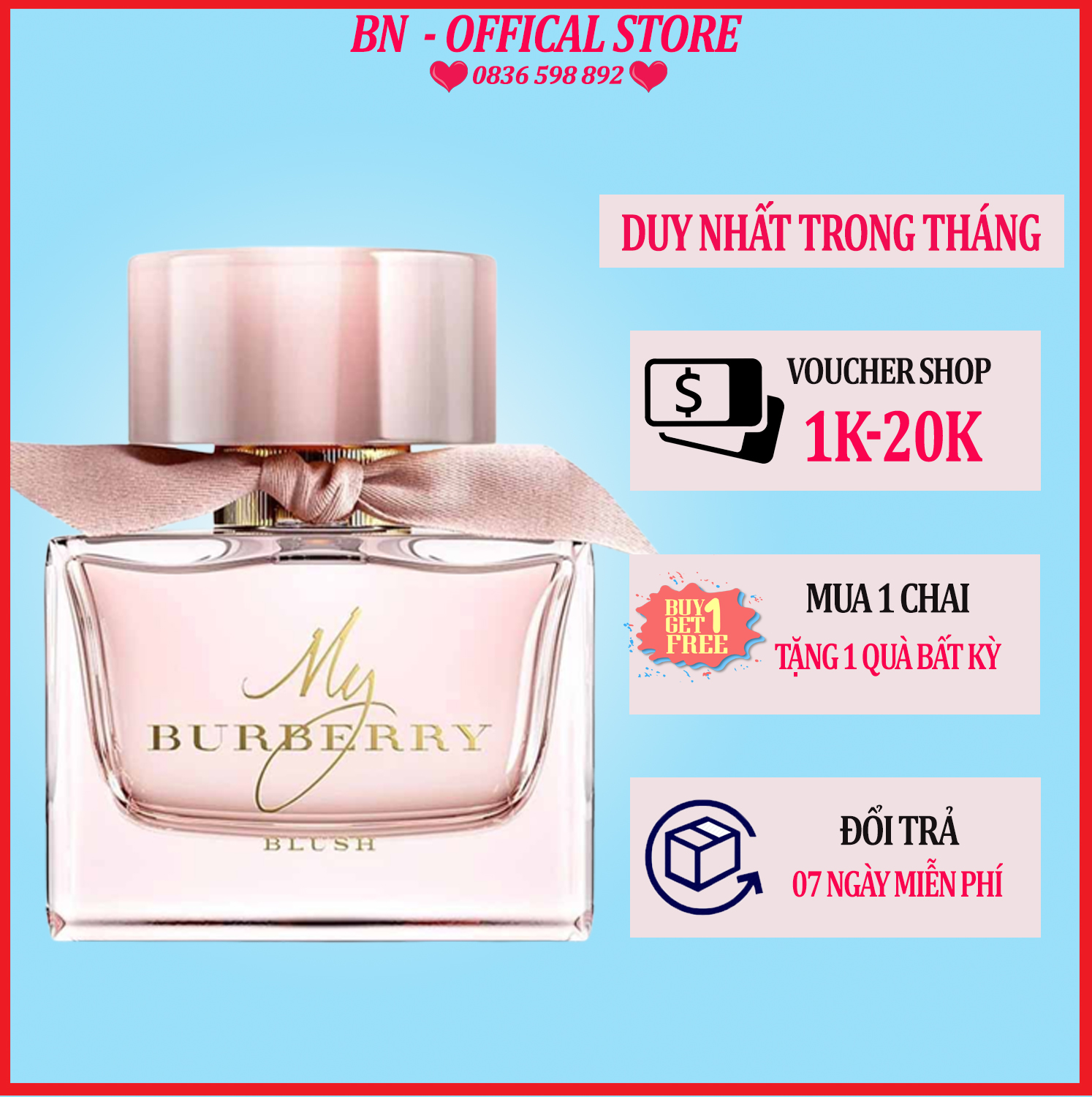 Nước hoa nữ my burberry blush edp 90ml