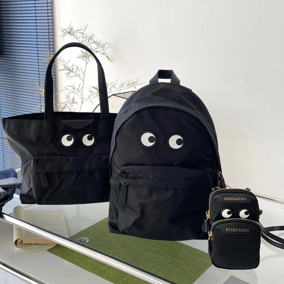 ANYA Tui xach nữ Original authentic Nylon Tote bag Single shoulder crossbody bag Bucket storage bag mini headphone bag