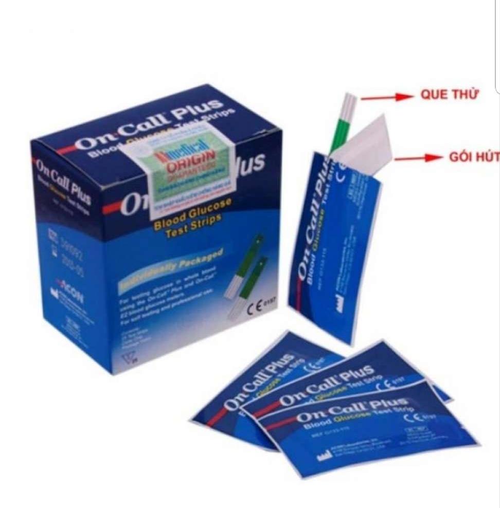 Que thử đường huyết On-call plus