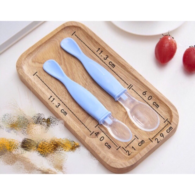 Sét 2 thìa Silicon ăn dặm siêu mềm