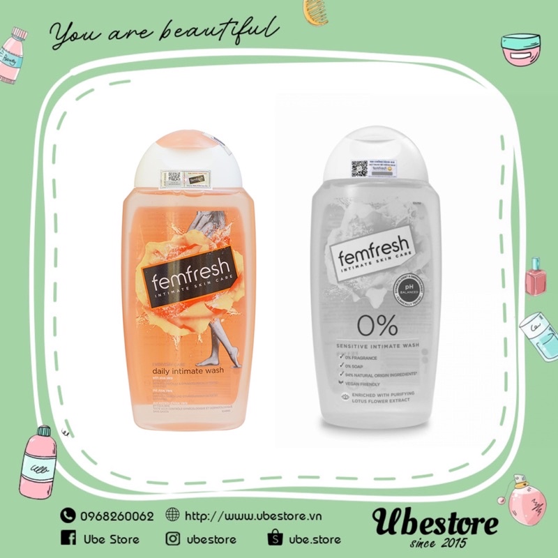 Dung dịch vệ sinh phụ nữ femfresh 250ml