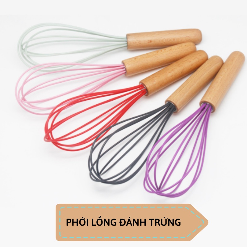 Cây - Phới đánh trứng silicon cán gỗ