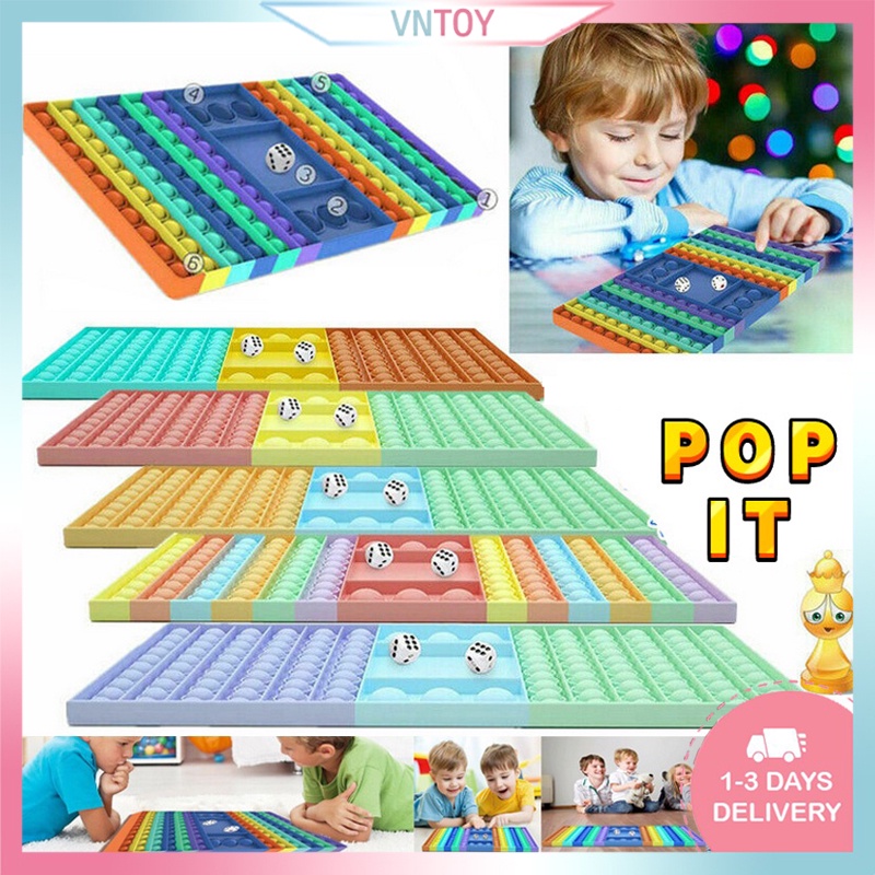 Kích Thước Lớn Pop It Thần Tài Đồ Chơi Bong Bóng Giác Quan Đồ Chơi Cầu Vồng Lớn Bàn Cờ Thần