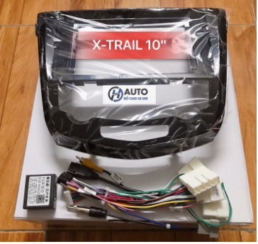 Mặt dưỡng lắp dvd android cho xe nissan x-trail 2018-2020 có canbus kèm giắc zin 10inch