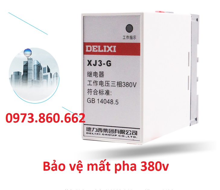 Bảo vệ mất pha lệch pha chint xj3-g