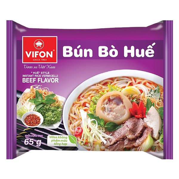 Thùng 15/30 gói bún bò huế vifon gói 65g