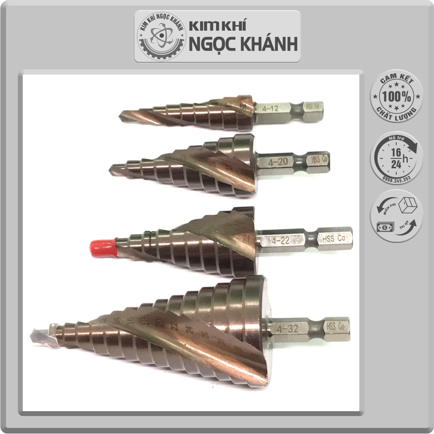 Mũi khoan tháp chuôi lục giác HSS M35 CoBan