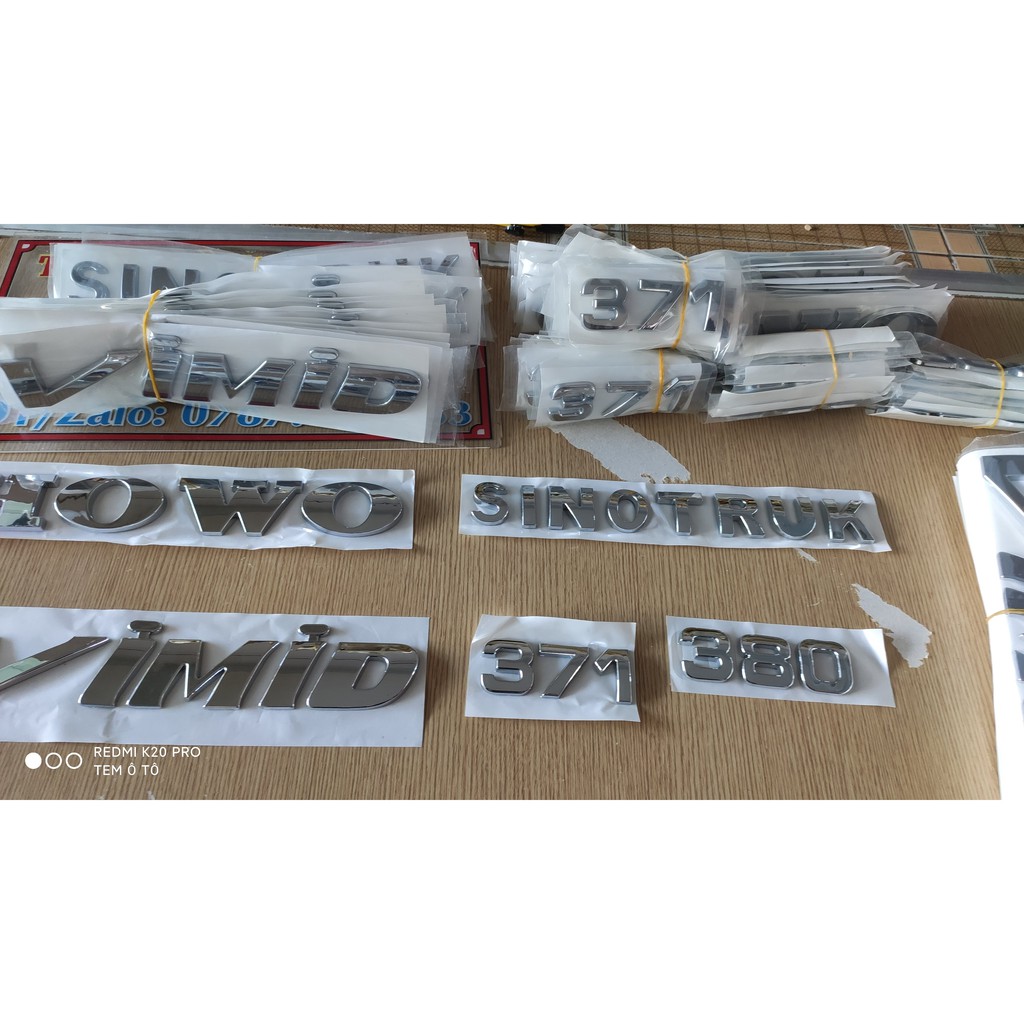 Chữ VIMID mạ crom giành cho howo