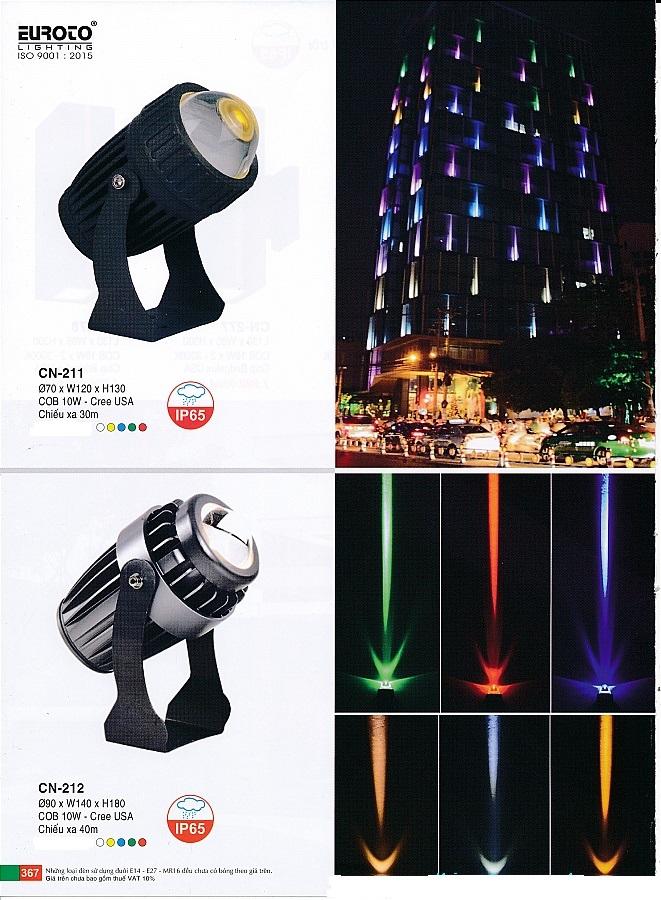 Đèn ốp tường có thể sử dụng ngoài trời ip65 led 7w cree usa chiếu xa 40m_cn-211_euroto