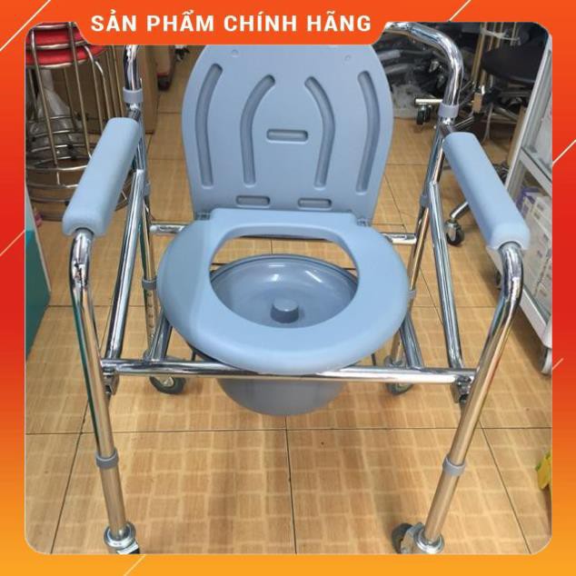 Ghế bô đi vệ sinh cho người già có bánh xe