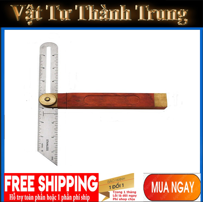 Thước đo góc di chuyển đa năng 200mm - Dụng cụ cho thợ mộc