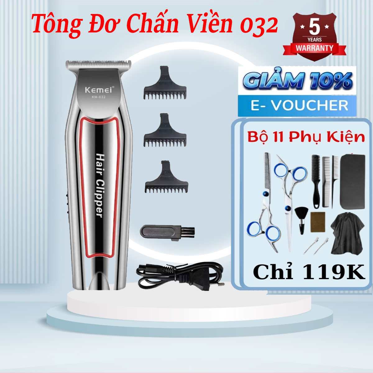 Tông đơ cắt tóc nam 032 Tông đơ cắt tóc cho bé -Tông đơ chính hãng - Tông đơ hớt tóc -Tăng đơ hớt tóc