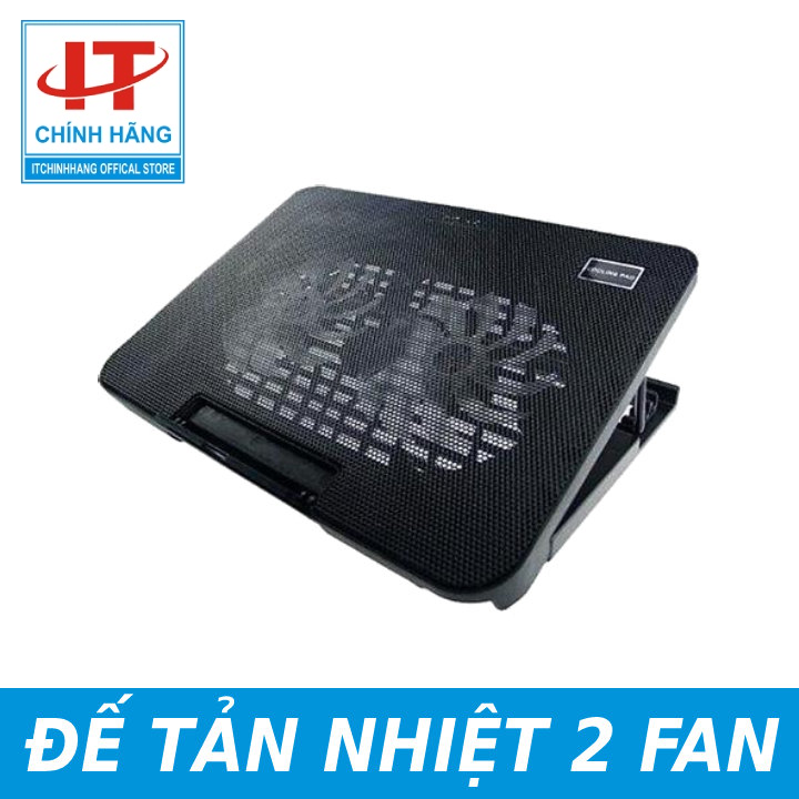 Đế tản nhiệt 2 quạt led cho laptop cooling pad n99
