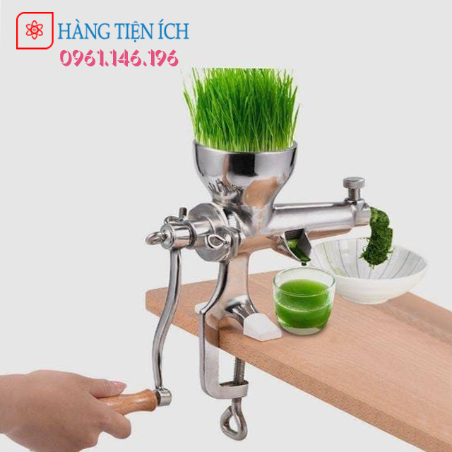 Máy ép chậm cỏ lúa mì bằng tay Inox bền đẹp giá rẻ I Bảo hành 1 năm