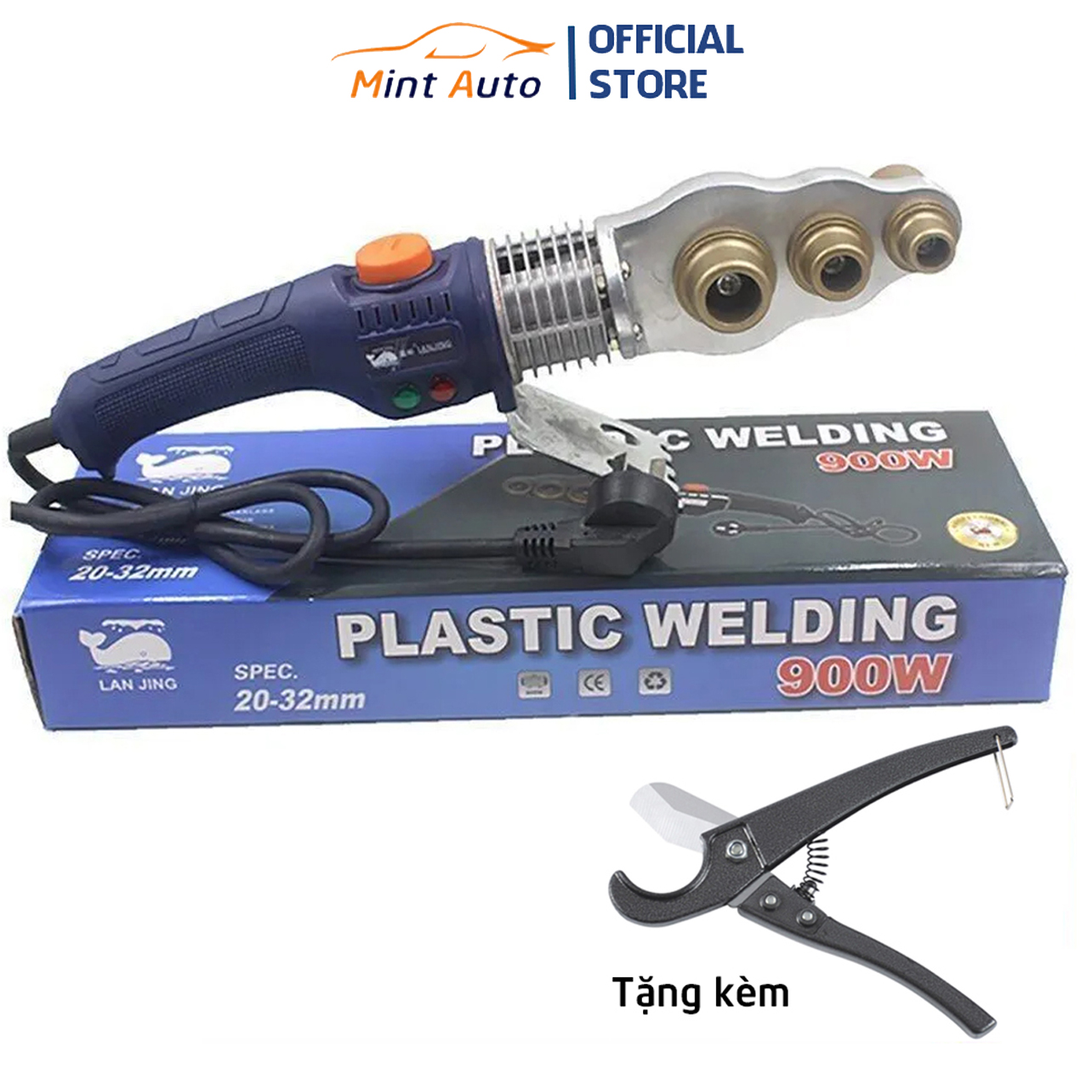 Máy hàn ống nhiệt PPR 20-32 Lanjing công suất 900w - Máy hàn nhiệt ống PPR kèm kìm cắt ống nước 25mm