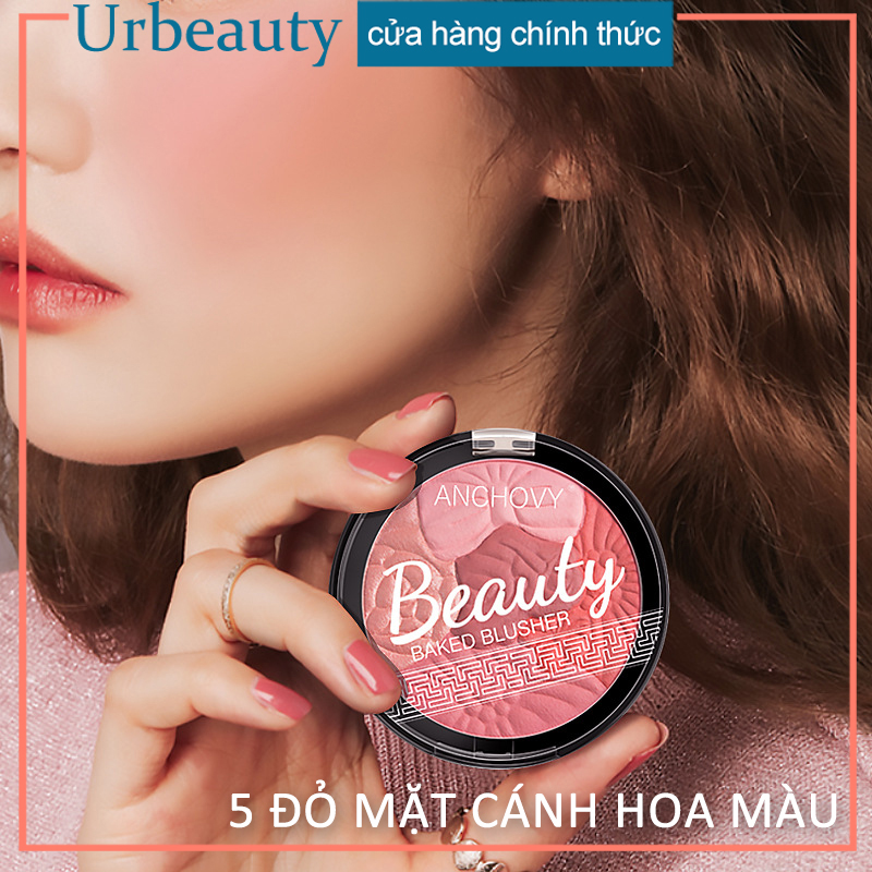 [HCM]【Urbeuty Mall】5 ĐỎ MẶT CÁNH HOA MÀU Phấn má hồng cánh hoa ngũ sắc