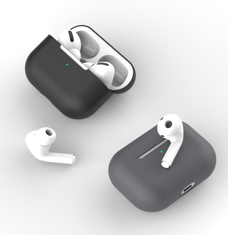 Vỏ bảo vệ Airpods Pro silicone màu trơn bảo vệ tai nghe