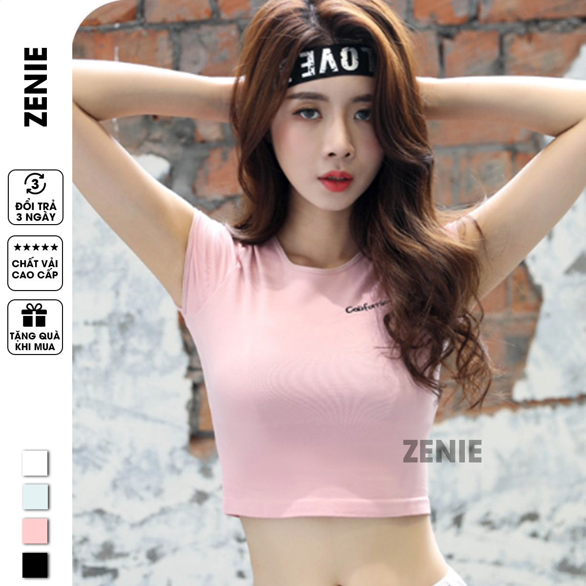 Áo Thun Tập Gym Yoga Nữ Crop Top Nâng Ngực Tôn Vai Body Fit Quyến Rũ A28