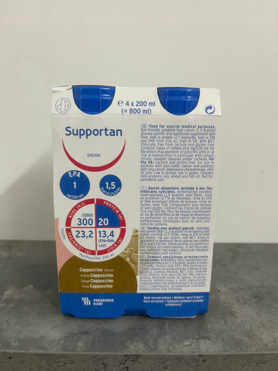 Supportan Drink Milk for Cancer and Diabetes Patients from Germany