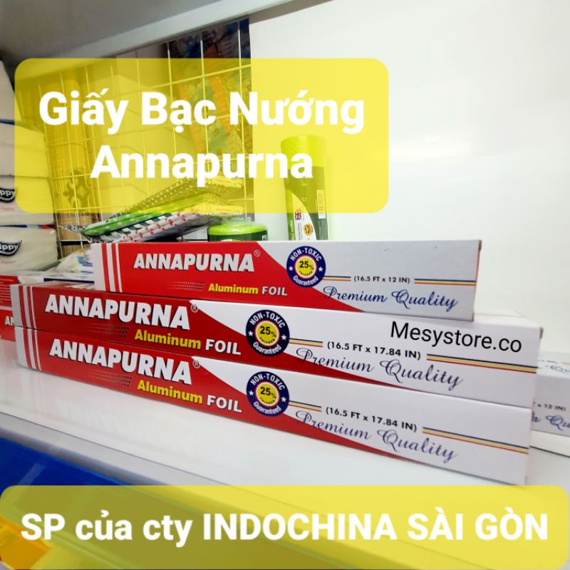 Giấy Bạc Nướng Annapurna Sake Aluminum Foil Bọc Nướng Hải Sản Thịt Và Các Loại Bánh