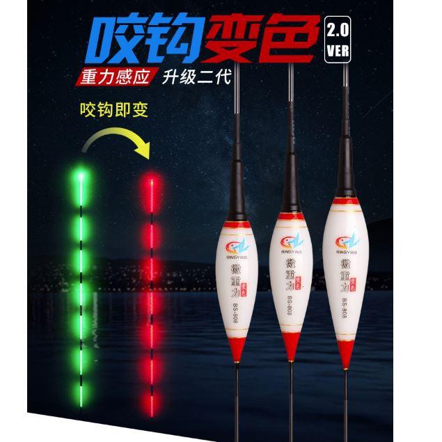 Phao đài nano câu đêm cảm ứng đổi màu