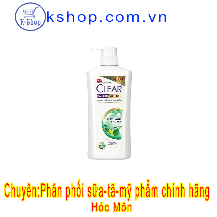 Dầu Gội Clear Bạc Hà 900g