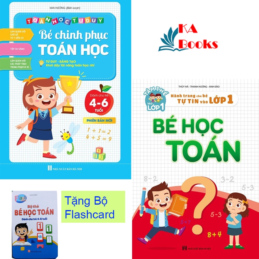 Sách - combo chinh phục toán học & bé học toán 4 - 6 tuổi