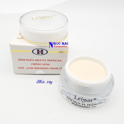 Kem ngừa mụn Leiyas dưỡng trắng da và chống nắng 10g