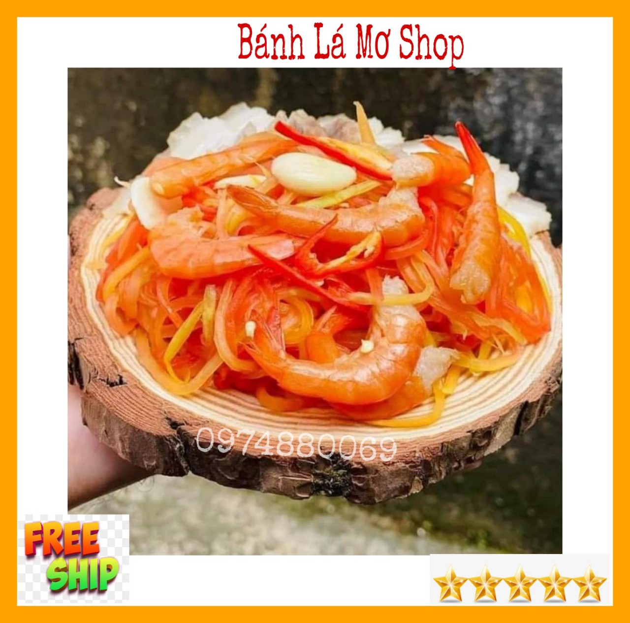 (FREESHIP) Mắm tôm trộn đu đủ Bến Tre thơm ngon chất lượng hủ 850gr -BÁNH LÁ MƠ SHOP