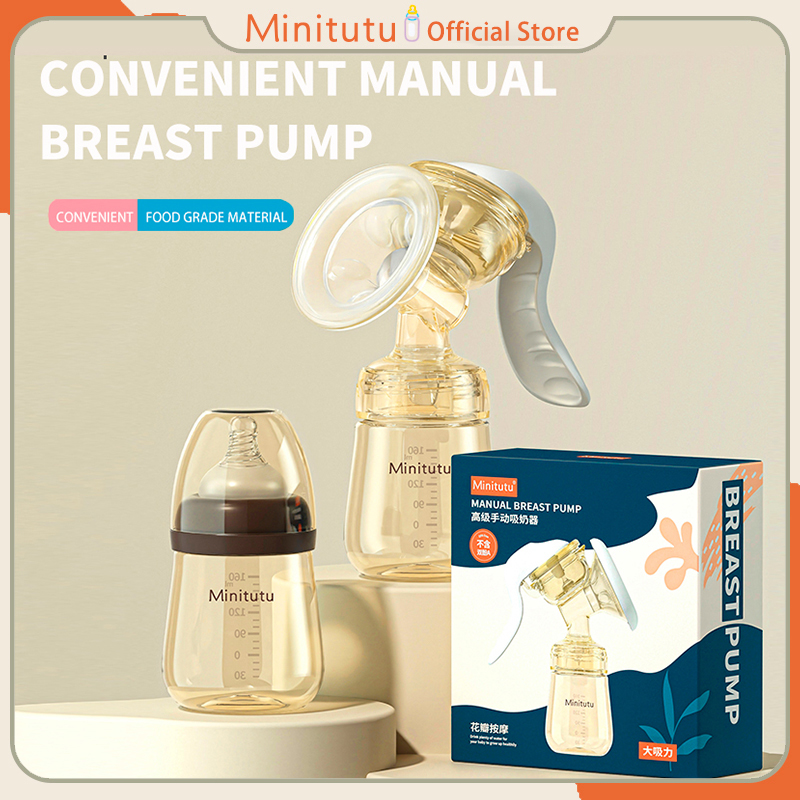 Máy hút sữa bằng tay chính hãng Minitutu Máy hút sữa bằng tay silicon có