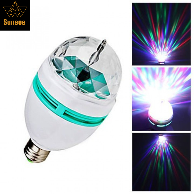 Đèn chớp Đèn led xoay 7 màu tự động- WTD-bs