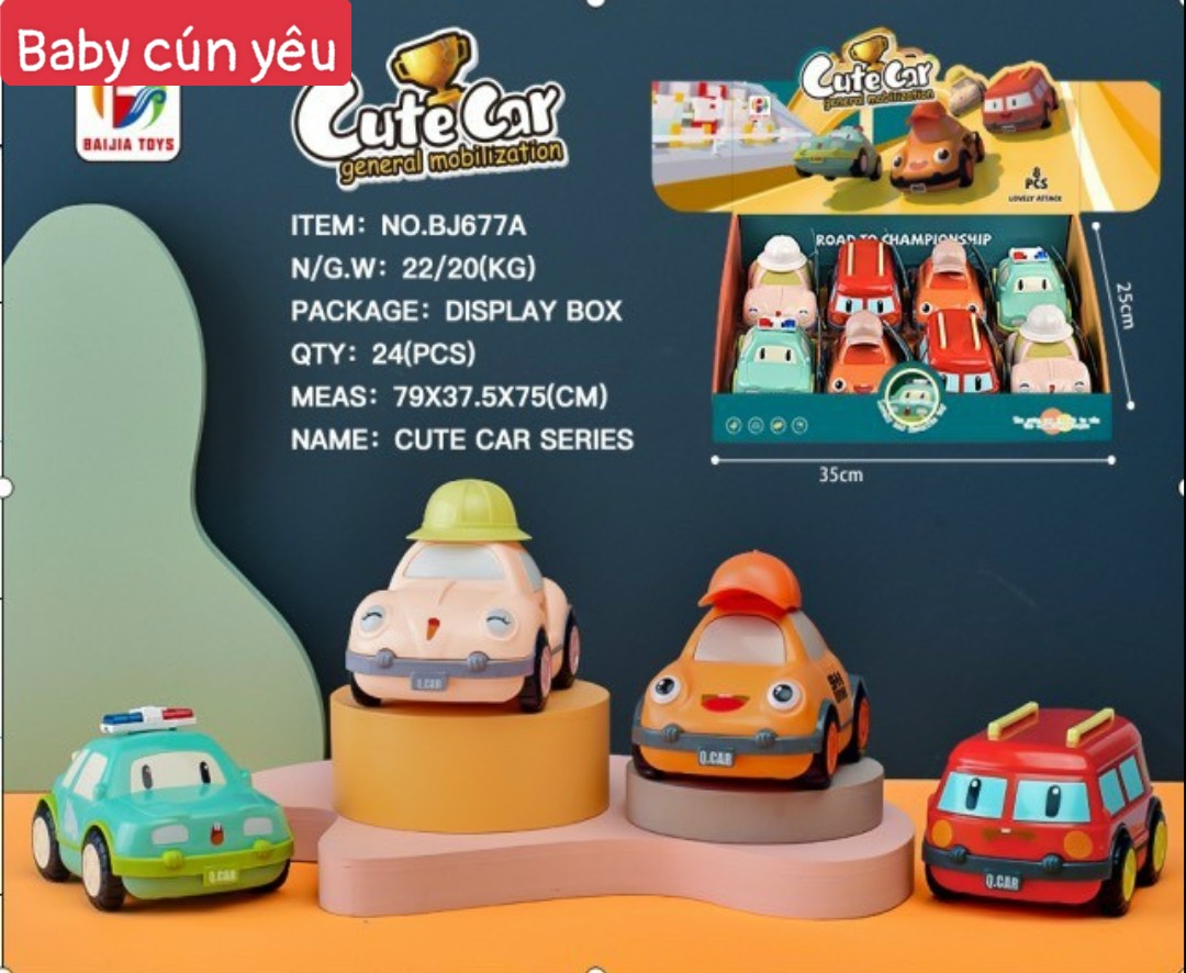 Bộ xe ô tô đồ chơi mô hình poli chạy trớn nhiều mẫu cho bé hóa thân vào các nhân vật hoạt hình an toan cho bé