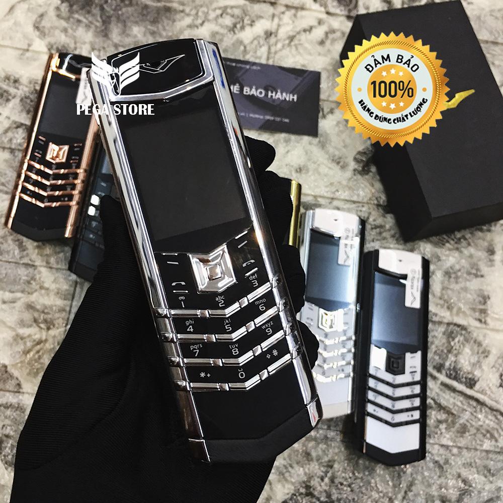 Điện thoại Vertu K8 2 sim giá rẻ lưng đá cao cấp  - 2 pin
