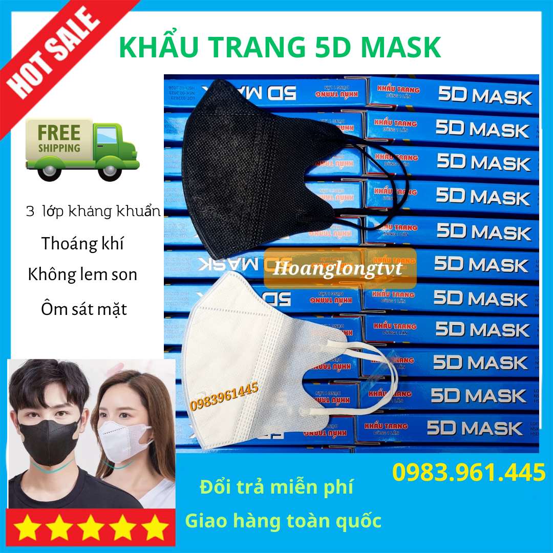 Khẩu trang 5D Mask kháng khuẩn