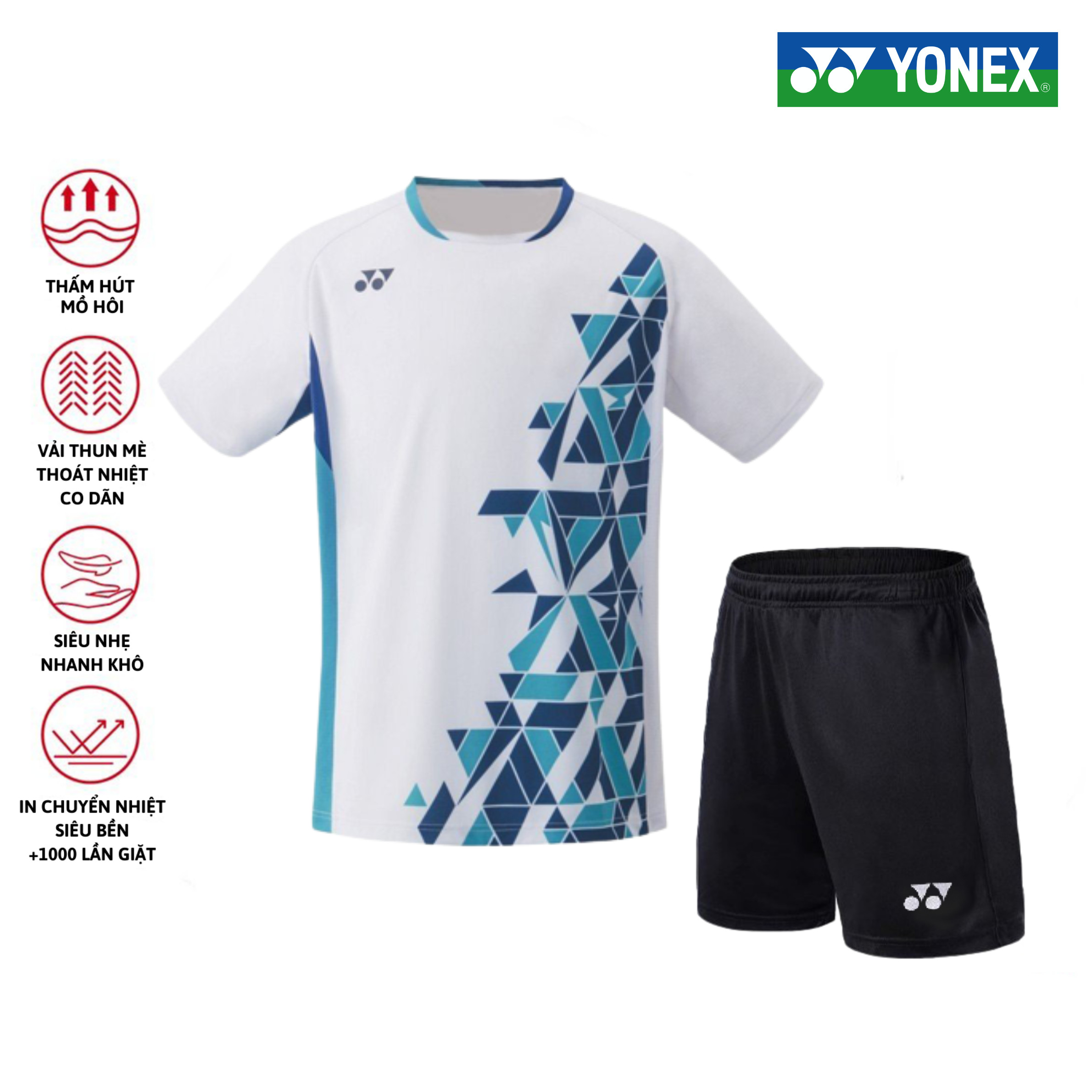 Áo cầu lông, quần cầu lông Yonex chuyên nghiệp mới nhất sử dụng tập luyện và thi đấu cầu lông A218