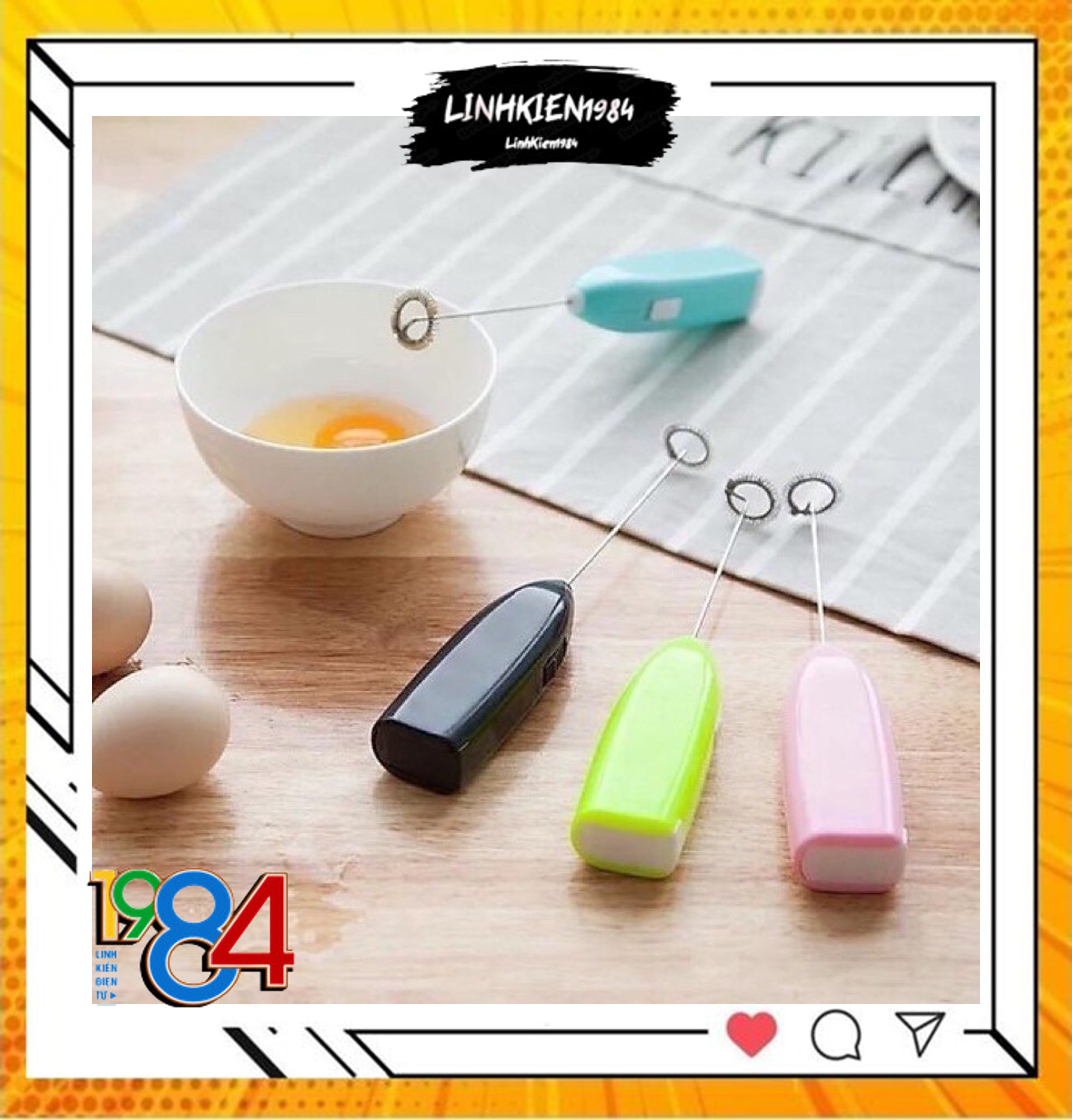 Cây khuấy cafe tạo bọt tự động Loại cao cấp, cây đánh trứng tạo bọt cà phê