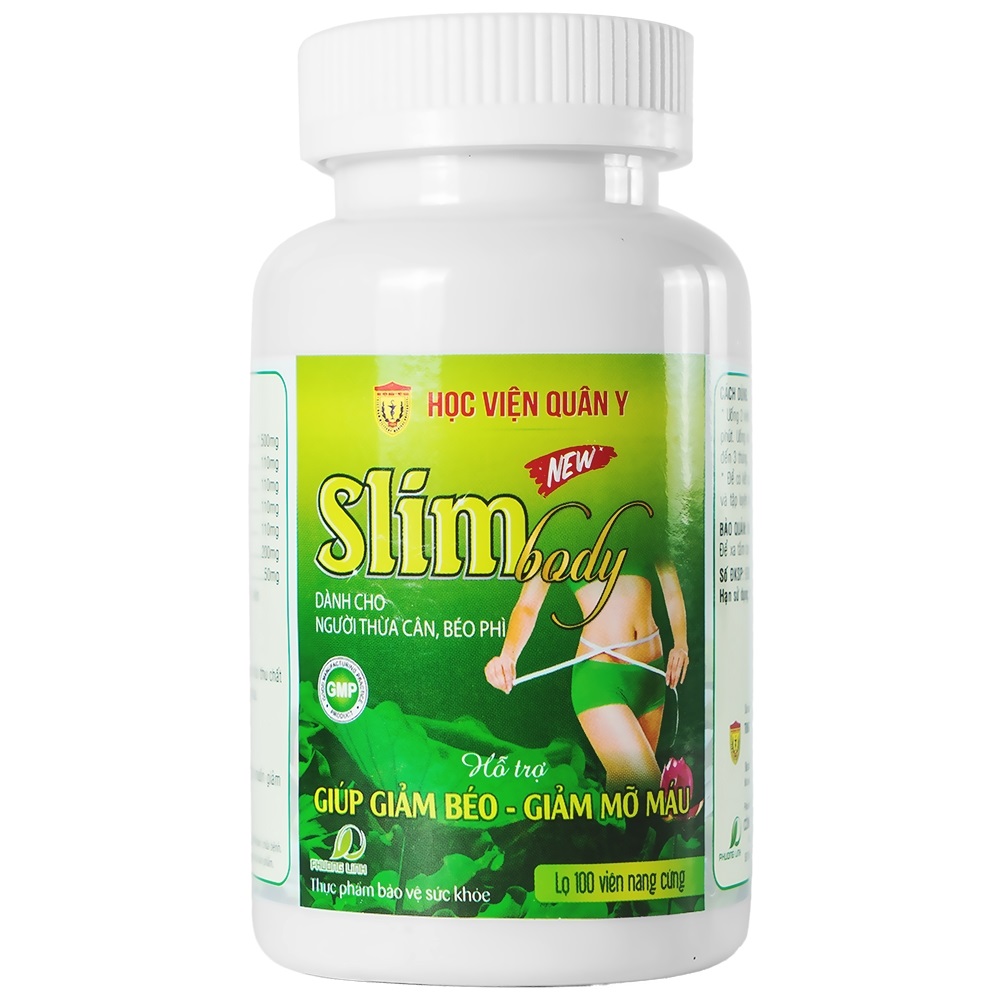 Viên uống giảm cân New Slim body Học viện quân y 100 viên mới