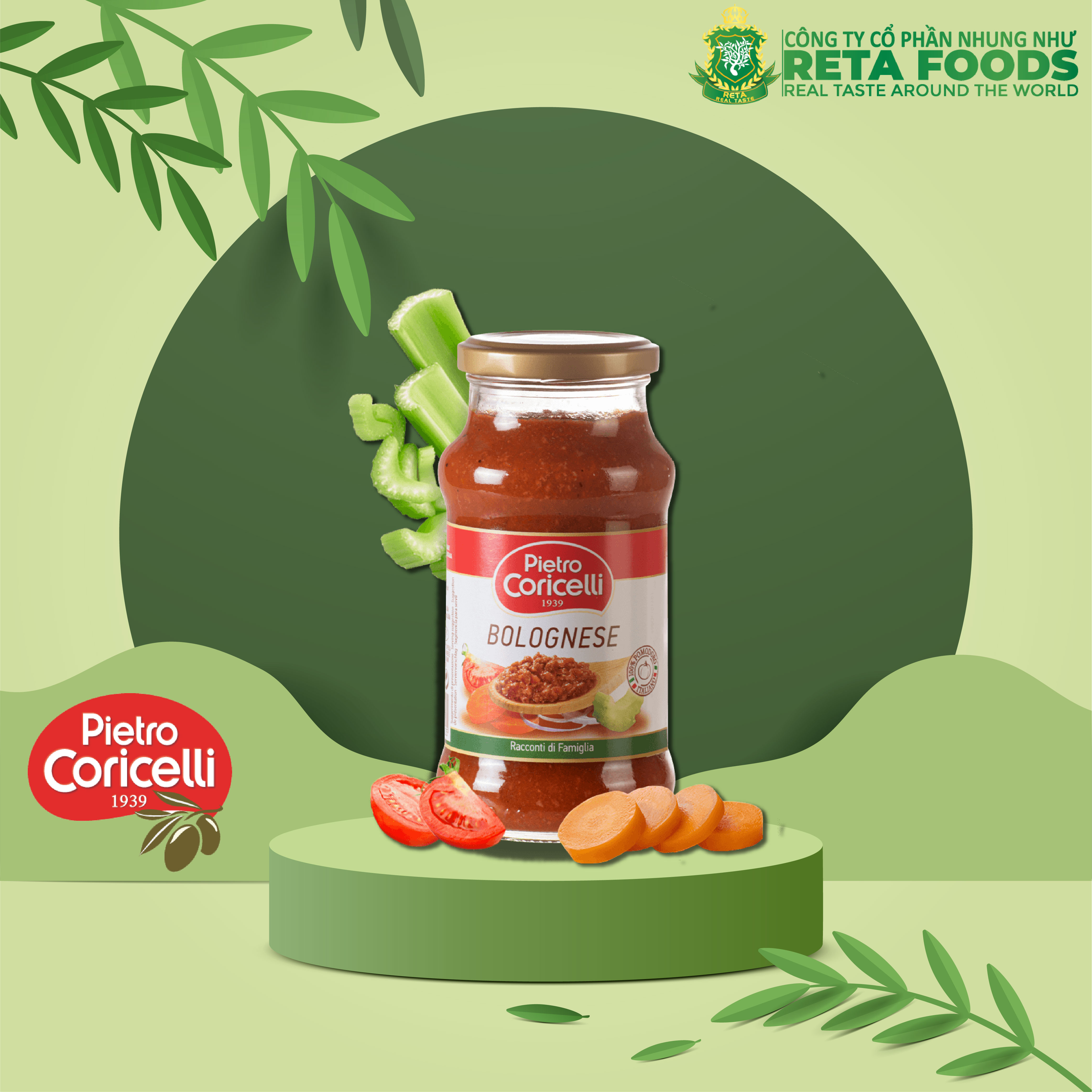 Sốt mỳ Pietro Coricelli Bolognese 350gr