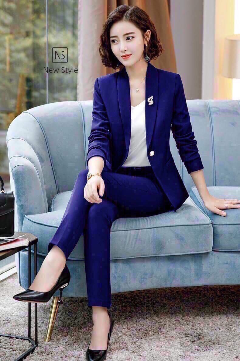 Set vest nữ 3 món (áo vest+quần dài+áo thun)